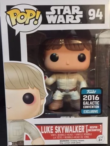 Funko Pop Star Wars #94 Luke Skywalker Bespin Encounter Galactic Convention Excl