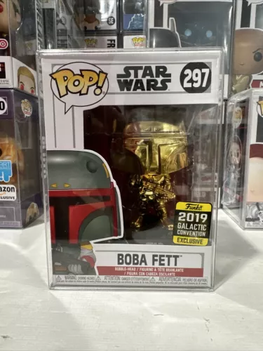 Funko Pop! Star Wars - Boba Fett #297 Gold/Chrome Funko Galactic Con 2019