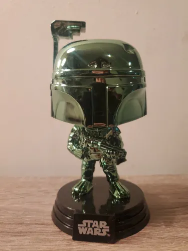 Funko Pop! Star Wars: Boba Fett Green Chrome #297 Loose Z024