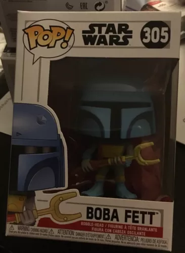 Funko Pop Star Wars Boba Fett Holiday Special Blue GameStop Exclusive 305