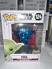 Funko Pop Star Wars Celebration Blue Chrome Yoda 2000pc 124 New.