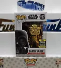 Funko POP Star Wars Darth Vader Gold Chrome 157 Galactic Con Amazon Minor Damage