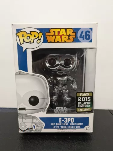 Funko POP Star Wars E-3P0 #46 2015 Galactic Convention Exclusive Box Damage AD91