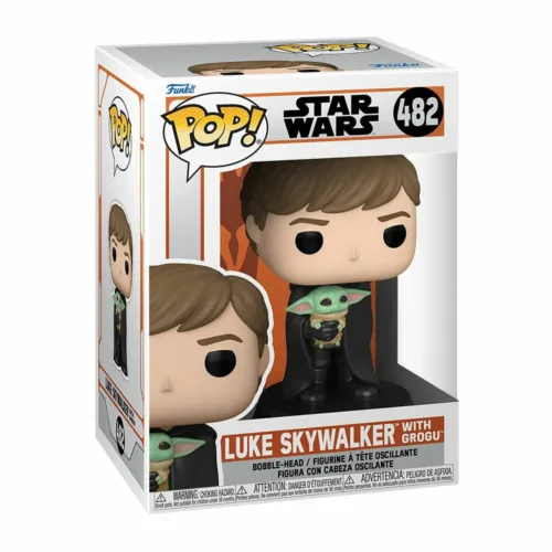 Funko POP! Star Wars Figure - The Mandalorian S5 -LUKE SKYWALKER with GROGU #482