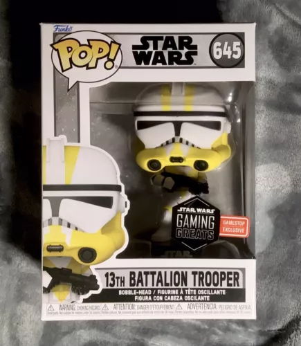 Funko Pop! Star Wars Gaming Greats 645 13th Battalion Trooper GameStop Exclusive