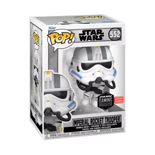 Funko POP! Star Wars Gaming Greats Imperial Rocket Trooper #552 in Pop Protector