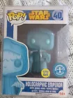 Funko POP! Star Wars: Glow Holographic Emperor #40 Underground  Exclusive