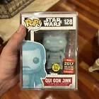 Funko Pop! Star Wars Qui Gon Jinn 128 Holographic Exclusive Convention 2017