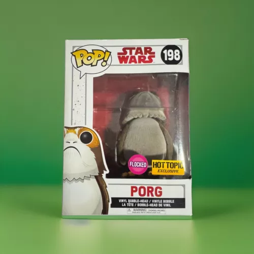 Funko POP! Star Wars: The Last Jedi Porg Flocked #198 -  Hot Topic Exclusive New