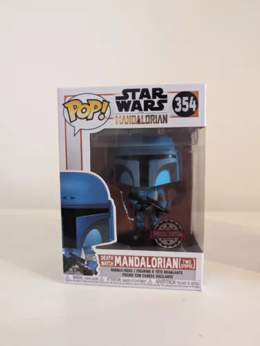 FUNKO POP! Star Wars The Mandalorian Death Watch Mandalorian (Two Stripes) #354