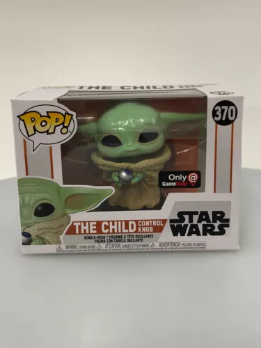 Funko POP! Star Wars The Mandalorian The Child Control Knob #370 DAMAGED BOX