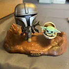 Funko Pop! Star Wars The Mandalorian with the Child Grogu  #390 No Box