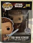 Funko Pop Star Wars The Phantom Menace Retro Obi-Wan Kenobi #699 + Pop Protector