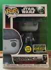 Funko POP! StarWars Holographic Luke Skywalker Glow Entertainment Earth 615