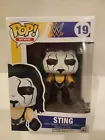 Funko Pop Sting 19 WWE WWF Wrestling Vinyl Figure Vaulted! Shelf wear bottom-box