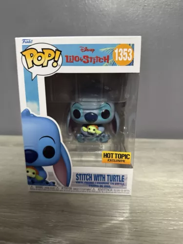 Funko Pop Stitch with Turtle 1353 Disney Lilo & Stitch Hot Topic Exclusive