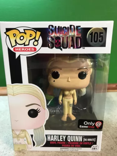 Funko POP! Suicide Squad #105 Harley Quinn (HQ Inmate) [Gamestop]