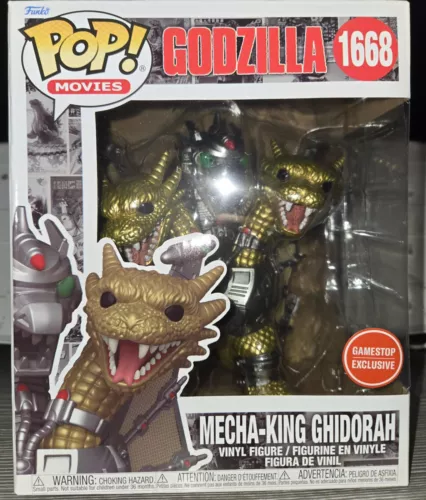 Funko Pop! Super: Godzilla Mecha-King Ghidorah Gamestop Exclusive #1668 NEW