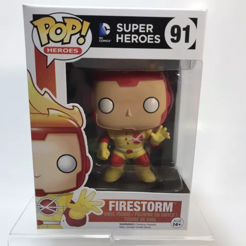 Funko Pop! Super Heroes: DC Comics Firestorm #91 With EcoTEK Protector