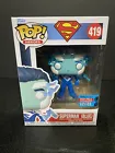 FUNKO POP ! SUPERMAN (BLUE) 419 2021 FALL CONVENTION LIMITED EDITION DB9