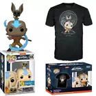 Funko Pop Tees Avatar The Last Airbender AANG WITH MOMO GLOW #534 Vinyl WALMART