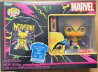 Funko POP! Tees Marvel WOLVERINE #802 Black Light Target Exclusive w/ XXL shirt