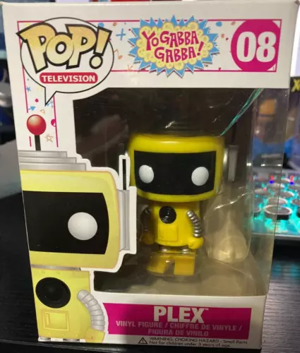 Funko Pop! Television Vinyl Yo Gabba Gabba! Plex #8 Rare Vaulted Robot Yellow TV