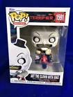 Funko Pop Terrifier  Art the Clown with Bike 1591 Lt Damage See Pics W Protector