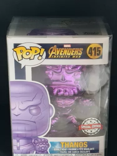 Funko Pop! Thanos 415 Purple Chrome Avengers Infinity War Pop! Marvel