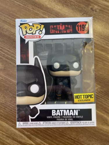 FUNKO POP! THE BATMAN BATTLE DAMAGE #1195 HOT TOPIC EXCLUSIVE MOVIE SERIES NEW