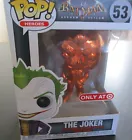 Funko Pop The Joker 53 Batman Arkham Asylum Orange Chrome Target Exclusive NEW