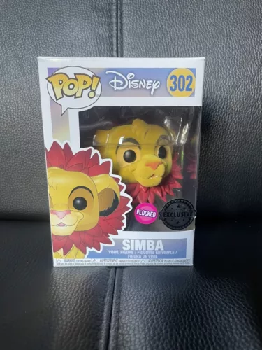 Funko Pop The Lion King Simba With Leaf Mane Flocked Exclusive Figure #302