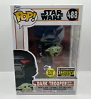 Funko Pop! The Mandalorian Star Wars Dark Trooper with Grogu (EE Exclusive) #488