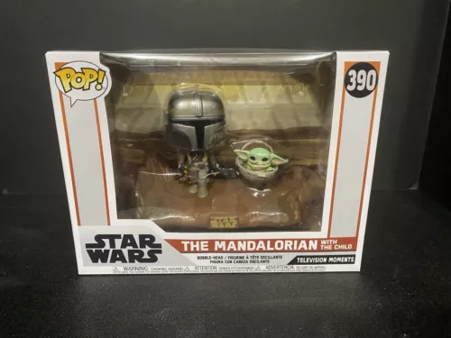 FUNKO POP ! THE MANDALORIAN WITH THE CHILD 390 TELEVISION MOMENTS LA1