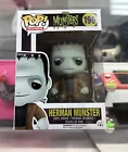 Funko Pop THE MUNSTERS 196 HERMAN MUNSTER with pop protector ~ F12