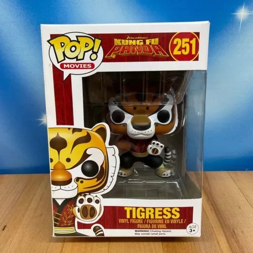 Funko Pop TIGRESS #251 KUNG FU PANDA Vinyl Figure In Soft Protector NIB Vaulted