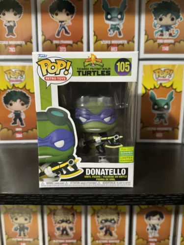 Funko Pop TMNT x Power Rangers Black Ranger Donatello Shared Exclusive 105