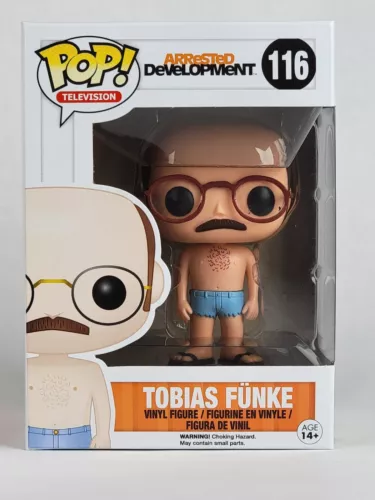 Funko Pop TOBIAS FUNKE 116 Arrested Development NEW NIB w/ Protector Damaged Box