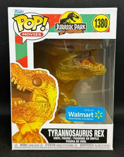 Funko Pop Tyrannosaurus Rex 1380 Jurassic Park 30th Movies Walmart Exclusive