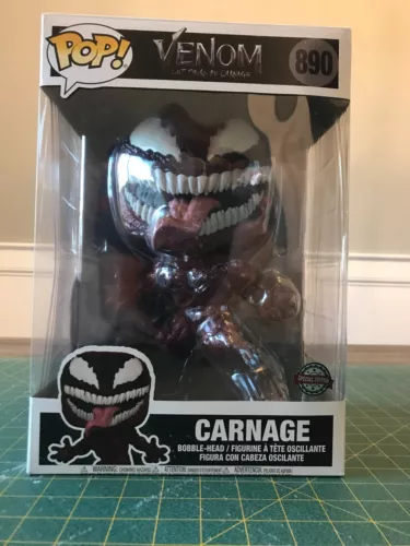 Funko Pop Venom Let There Be CARNAGE 890 JUMBO 10" Inch Walmart with PROTECTOR