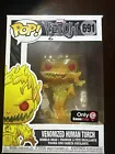 Funko Pop! Venom Venomized Human Torch #691 Gamestop Ex GITD w/ Pop Protector