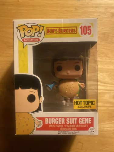 Funko Pop! Vinyl: Bobs Burgers #105 Burger Suit Gene Hot Topic Exclusive