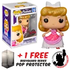 FUNKO POP VINYL DISNEY CINDERELLA PINK DRESS DIAMOND GLITTER #738 EXCLUSIVE