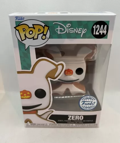 Funko Pop Vinyl Disney Zero Gingerbread 1244 Nightmare Before Christmas NEW UK