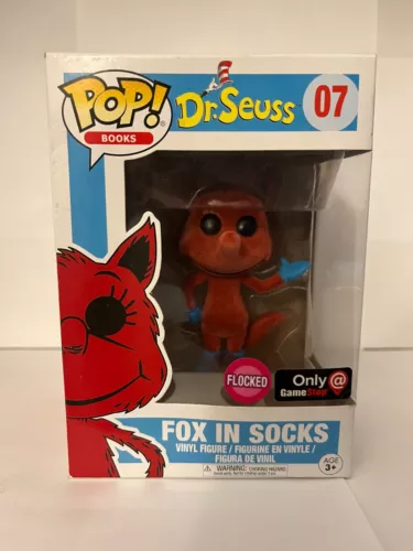 Funko Pop! Vinyl: Dr. Seuss - Fox in Socks - (Flocked) - GameStop (Exclusive) #7