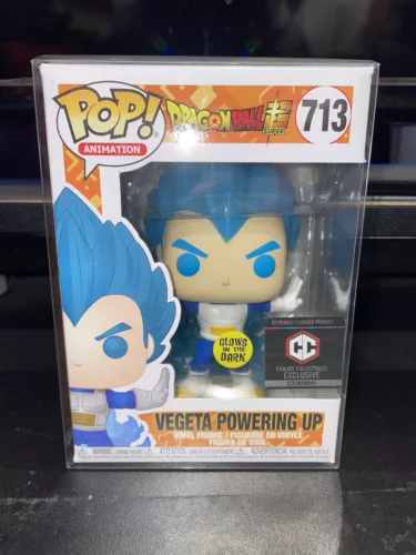 Funko Pop Vinyl Dragon Ball Super Vegeta Powering Up #713 Mint Condition W Case