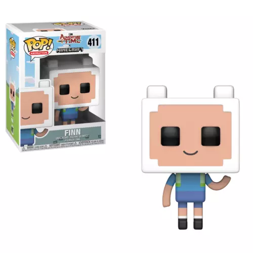 Funko Pop! Vinyl Figure Adventure Time Finn Minecraft #411 Figure