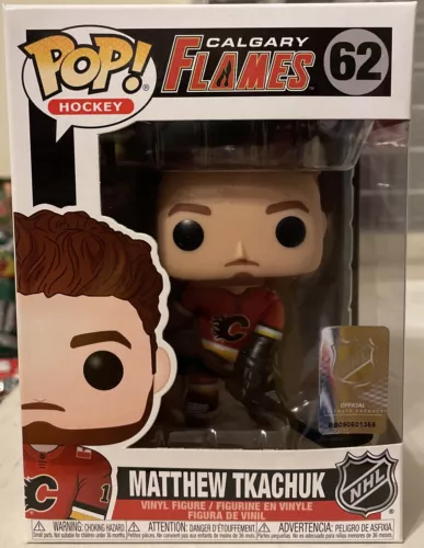 Funko Pop! Vinyl Figure Hockey NHL 62 Matthew Tkachuk Calgary Flames