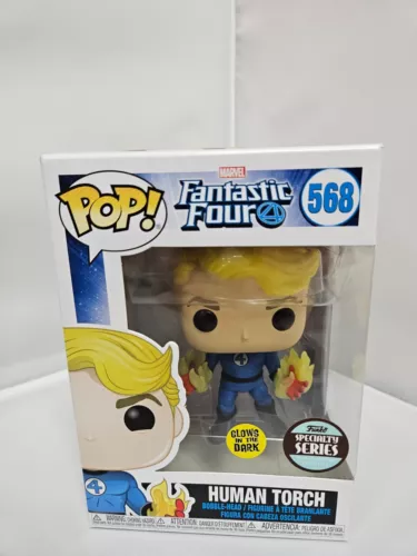 Funko Pop! Vinyl: Marvel - Human Torch (Glow in the Dark) #568