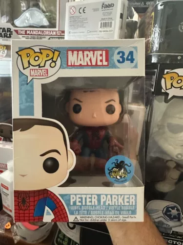 Funko Pop! Vinyl: Marvel - Peter Parker #34 Comikaz Exclusive see pic for detail